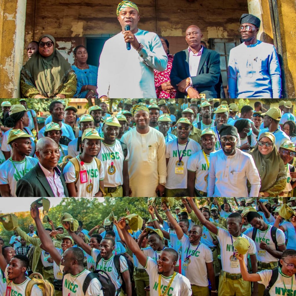 Ibadan North Council Boss, Olufade Receives Oyo State NYSC Batch B Stream 2 Corp Members from Camp