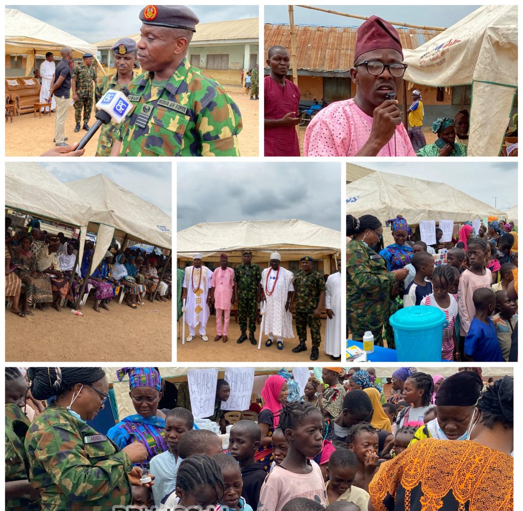 Lagelu Chairman, Hon. Kamorudeen Commends NAF on Commitment to Community Service as Force Marked 61st Anniversary with Medical Outreach in Ejioku