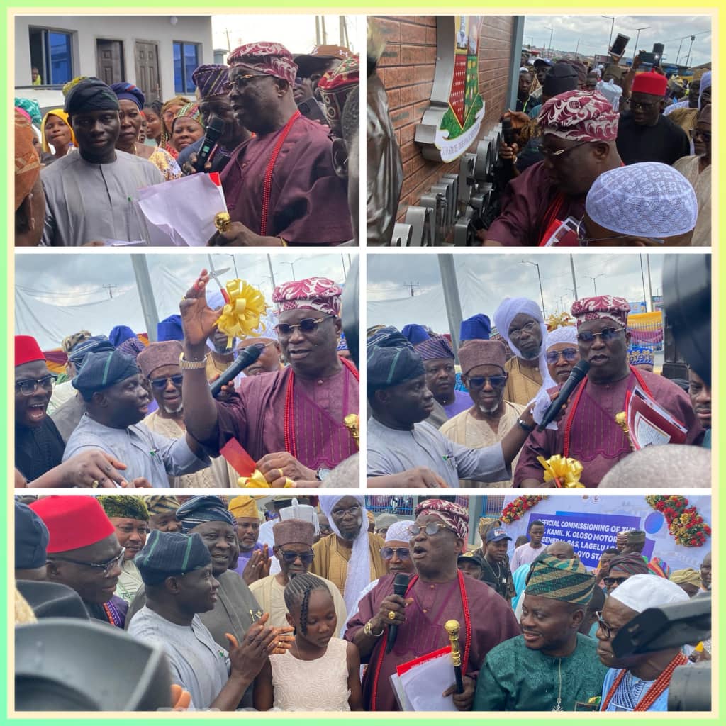 Oloye Akinade Fijabi commissions Prof Kamil I. Olodo Motors Park in lagelu, as Oyo LG Delivered Another Landmark Project