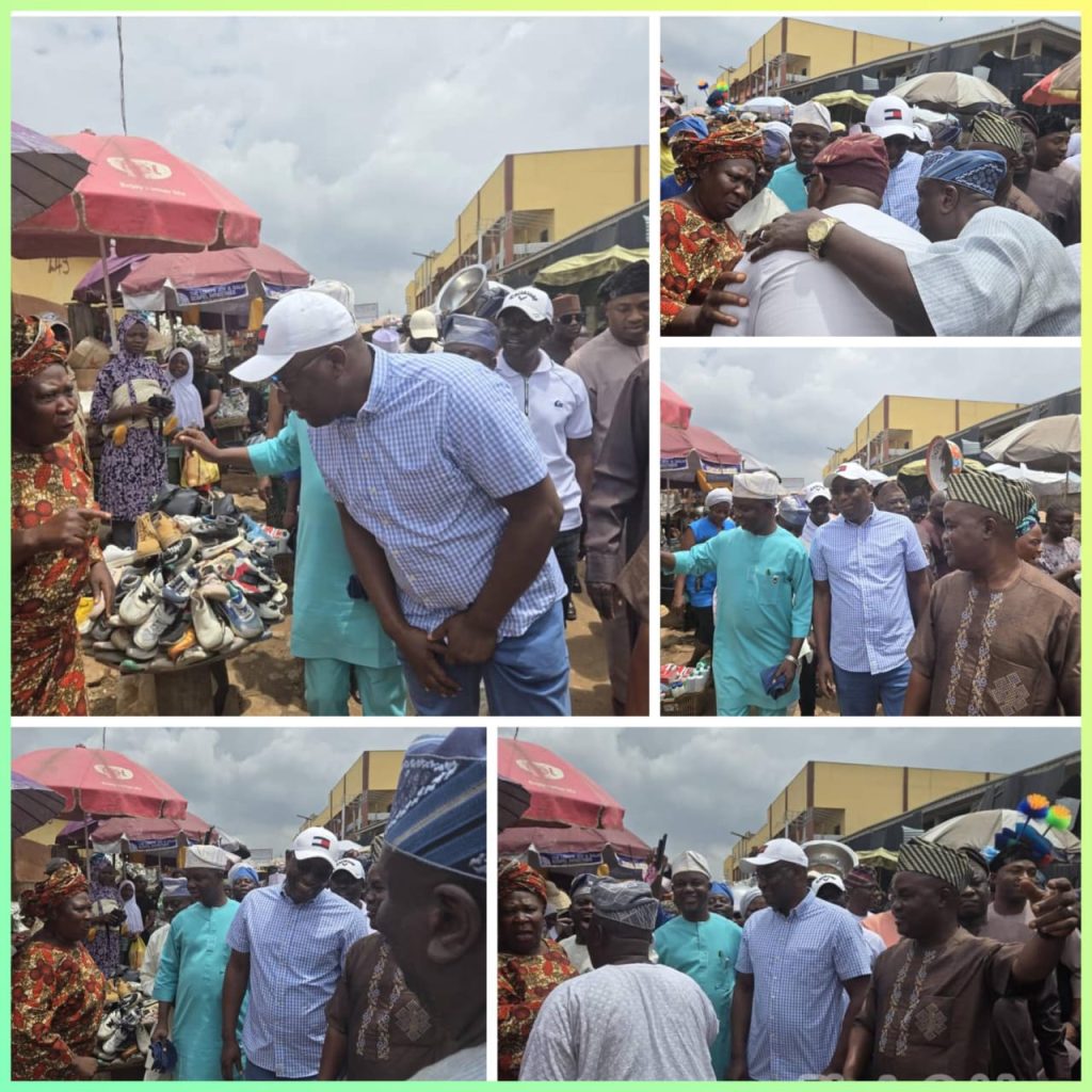 PDP Victory: Balogun Seye Famojuro, Double-T, Ib’North Rep-Elect, Olufade, Omotosho and IbadanLand Council Chairmen Lead Other Stakeholders in Heartfelt Gratitude March to Bodija Market