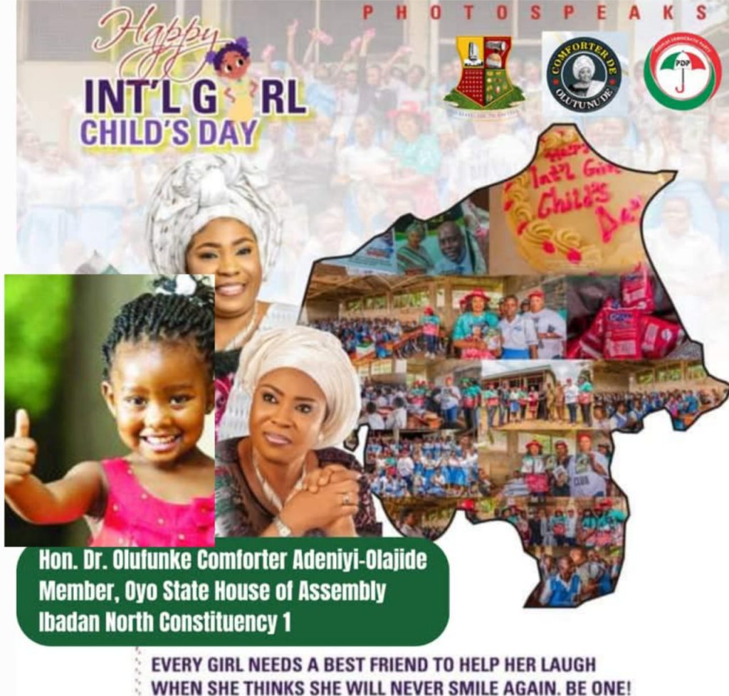 Oyo Lawmaker Hon. Olufunke Comforter Celebrates International Day Of The Girl Child Across Globe