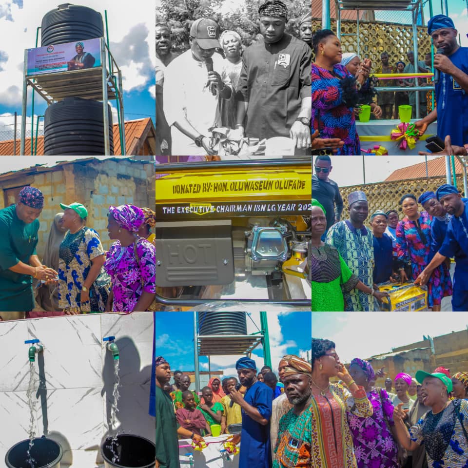 Olufade Delivers Again: Commissions Three Boreholes, Donates Three Generators In Ibadan North