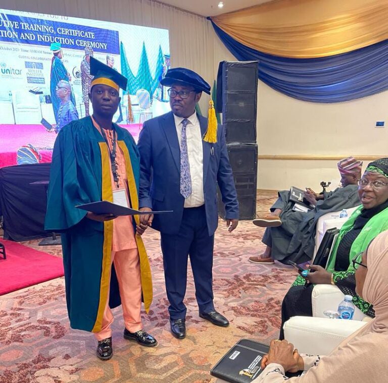 GoalPoacher News Publisher, Segun Kehinde Inducted as Associate of Institute of Negotiators, Community Development Experts