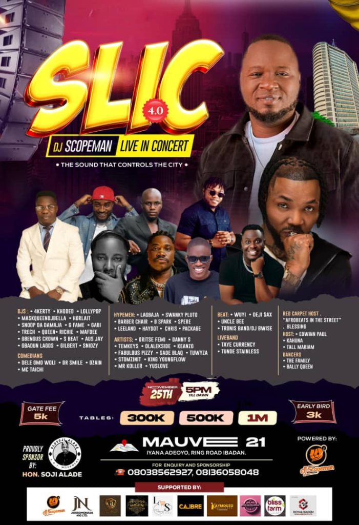 Ibadan Set For A Full Night Of Laughter, Music, And Fun As SLIC 4.0 Holds Tomorrow