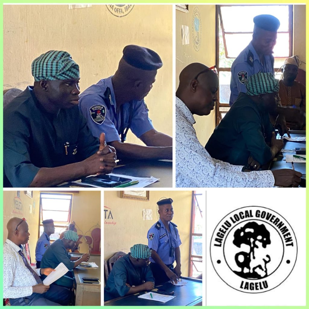 Security Meeting: Lagelu LG Chairman, Hon. Kamorudeen Charges Security Agencies to Intensify Intelligence, Patrols Across Communities