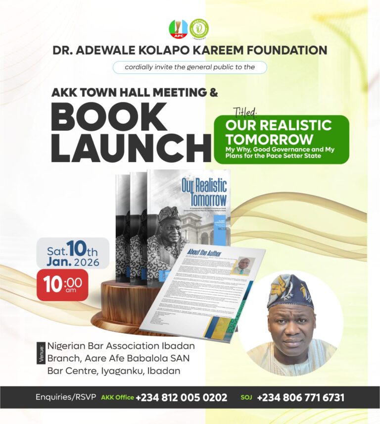 Oyo APC Guber Aspirant, AKK Announces Launch Of Visionary Initiative In Ibadanland