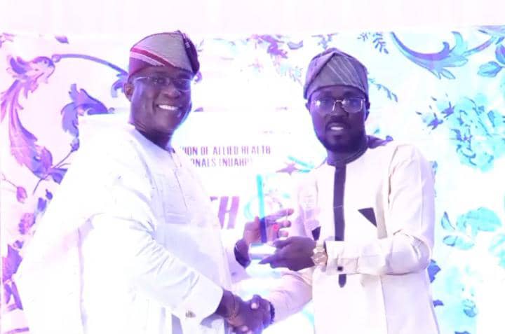 Olufade Honoured With Grassroots Impact Award By Nigerian Union Of Allied Health Professionals, UCH Chapter