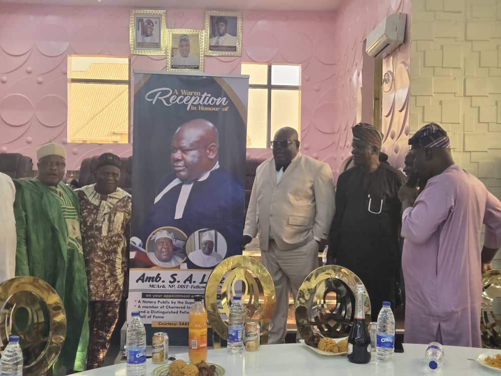 Saki West PDP Celebrates Barr. Onijo’s Induction into Peace Hall of Fame and Chartered Arbitrators