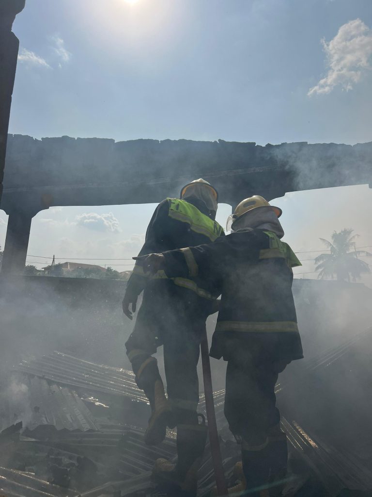 Oyo: Fire Razes Residential Building In Ibadan