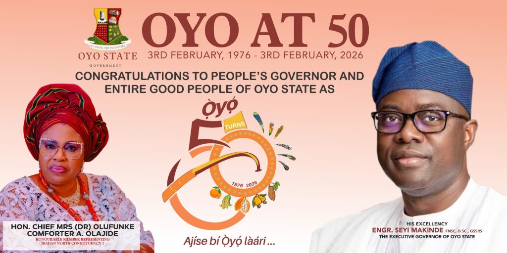 Oyo @ 50: Hon. Olufunke Comforter Applauds Makinde, Ladoja, Jemibewon, Other Icons of State Devt