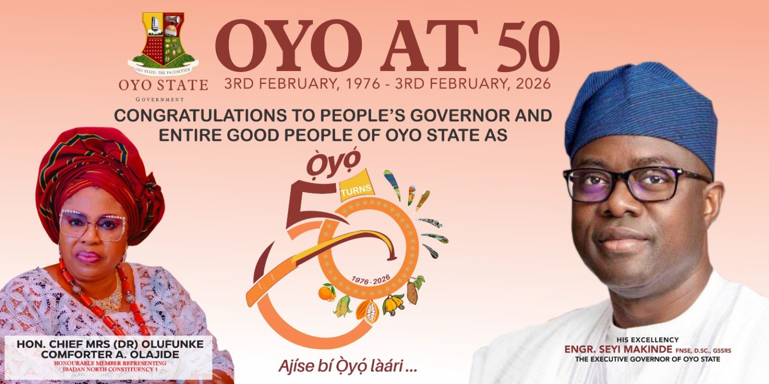 Oyo @ 50: Hon. Olufunke Comforter Applauds Makinde, Ladoja, Jemibewon, Other Icons of State Devt